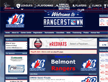 Tablet Screenshot of belmontminorhockey.ca